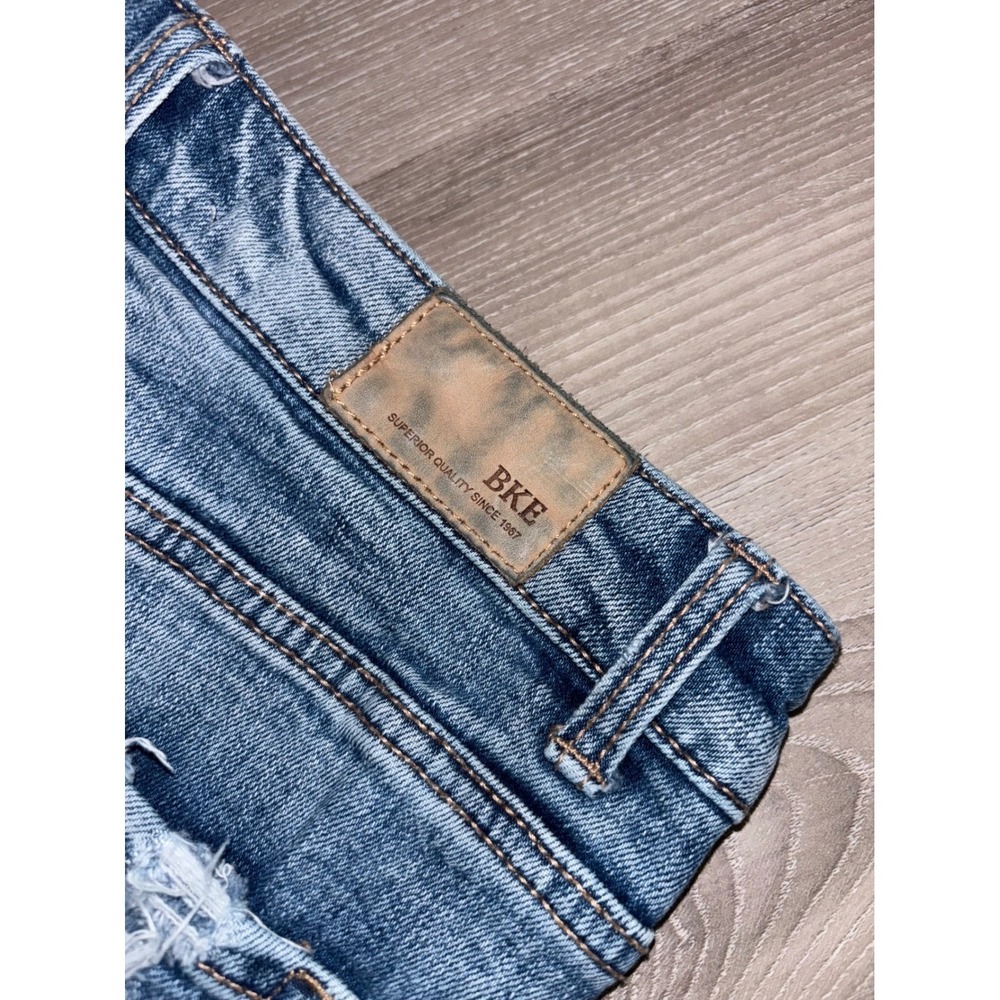 BKE Billie High Rise Flare Jeans Womens 27 Distressed Medium Wash Slim Fit Denim - Picture 5 of 11